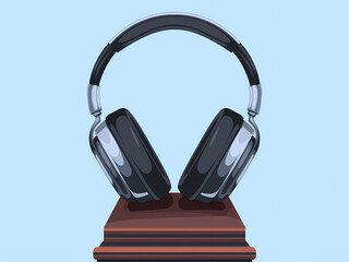 illustration of a studio headphone 