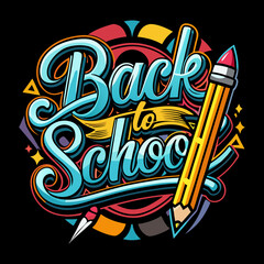 Download Back To School Typography Design For T-Shirt Graphic Vector Svg And Png File