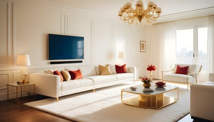 Fototapeta premium Photo interior modern design room 3d illustration