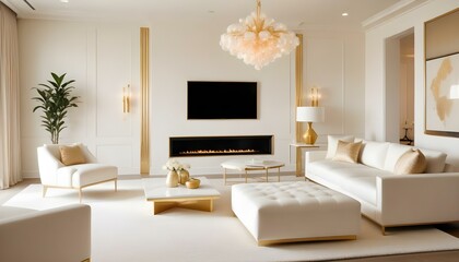 Photo interior modern design room 3d illustration