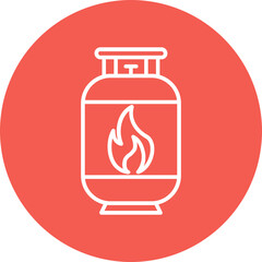 Gas Cylinder Vector Icon