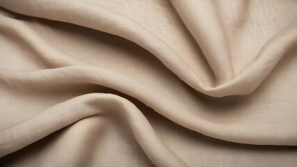 Fototapeta premium wrinkled linen fabric folds background