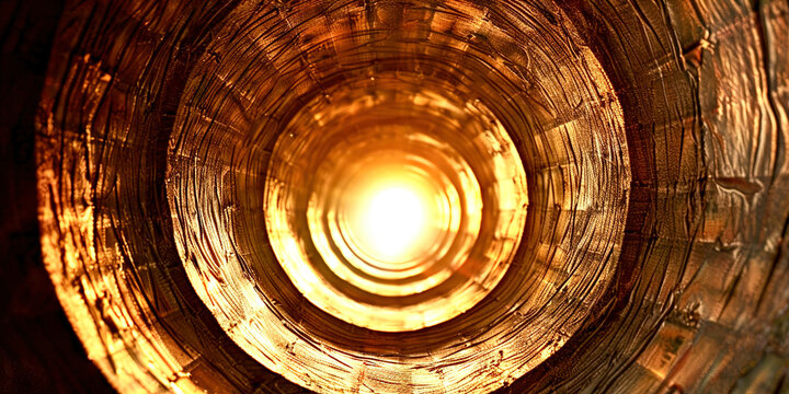 Abstract background of tunnel inside pipe