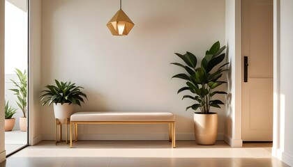 Photo interior modern design room 3d illustration