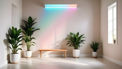 Photo interior modern design room 3d illustration