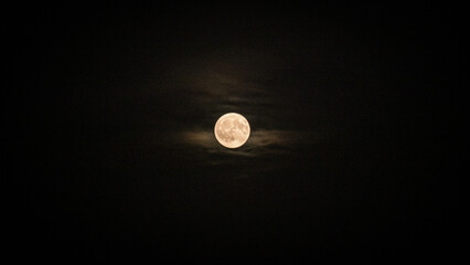 moon in the night sky