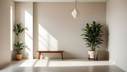 Fototapeta premium Photo interior modern design room 3d illustration