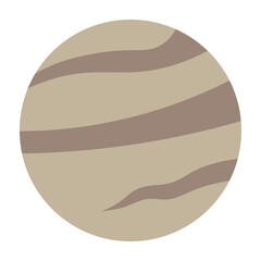 Neptune Vector Flat Icon Design