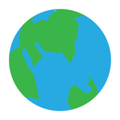 Earth Vector Flat Icon Design