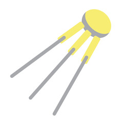 Sputnik Vector Flat Icon Design