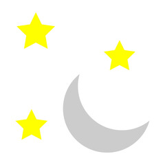 Moon Vector Flat Icon Design