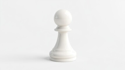 White Pawn on a White Background