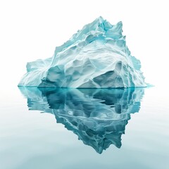 Iceberg isolated on white background 