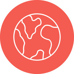 Planet Earth Vector Icon
