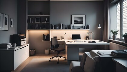 Fototapeta premium Photo interior modern design room 3d illustration