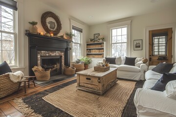 Modern Living Room Furniture and Decor, Including Sectional Sofa