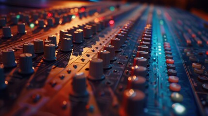 Obraz premium audio mixer console