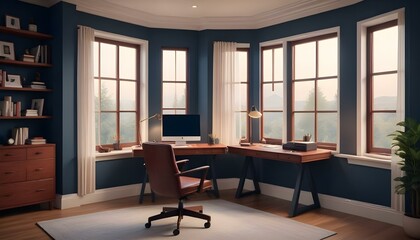 Fototapeta premium Photo interior modern design room 3d illustration