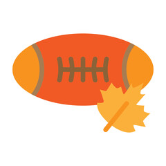 American Football Vector Flat Icon Design