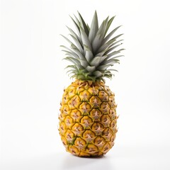 Fototapeta premium pineapple isolated on white background, full depth of field 