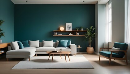 Photo interior modern design room 3d illustration