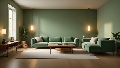 Fototapeta premium Photo interior modern design room 3d illustration