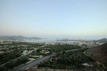 view of the city Khorfakkan