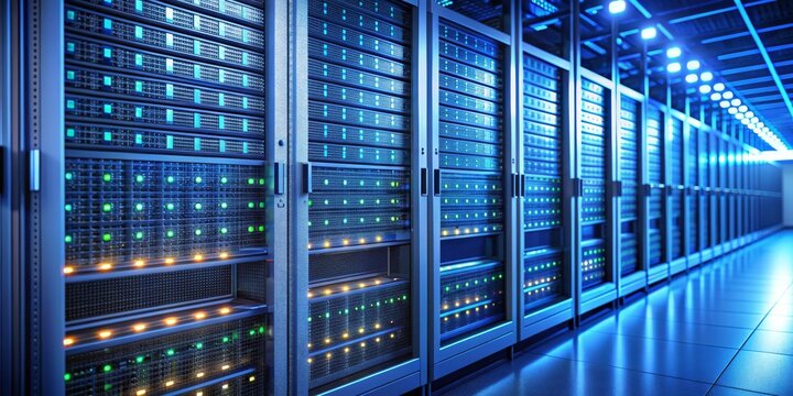 Server Room Data Center Network Technology, server, network, technology, data center