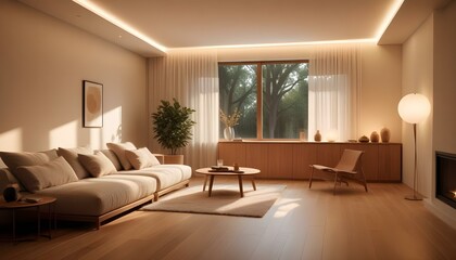 Fototapeta premium Photo interior modern design room 3d illustration