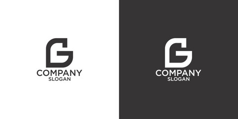 letter g abstract geometry logo vector design