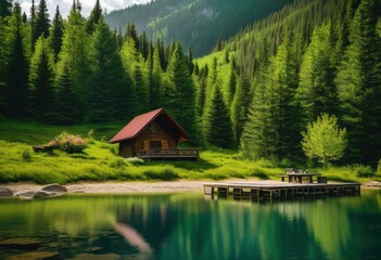 stunning landscapes showcasing serene family getaway destinations lush scenic tranquil inviting outdoor spaces, beach, cottage, cabin, resort, lodge