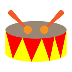 Drum Major Vector Flat Icon Design