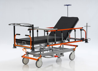 Functional Hospital and patient bed and medical supplies