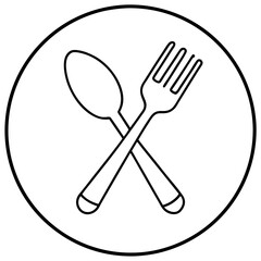 Cutlery Icon Vector Art