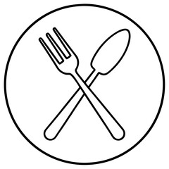 Cutlery Icon Vector Art