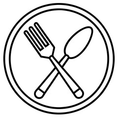 Cutlery Icon Vector Art