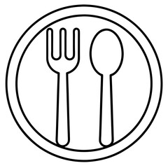 Cutlery Icon Vector Art