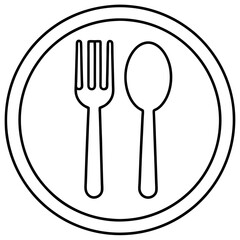 Cutlery Icon Vector Art