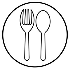 Cutlery Icon Vector Art