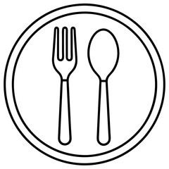 Cutlery Icon Vector Art