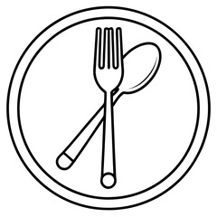 Cutlery Icon Vector Art