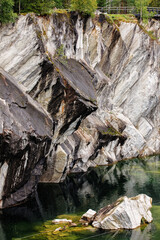 Obraz premium Mountain Park Ruskeala Marble Quarry, Karelia, marble, nature.