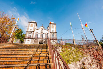 Church of Lady of Monte in Funchal, Portugal. Igreja de nossa senhora do monte church