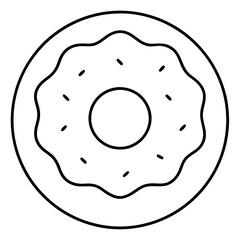 Donut Icon Vector Art
