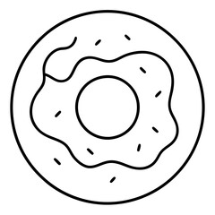 Donut Icon Vector Art