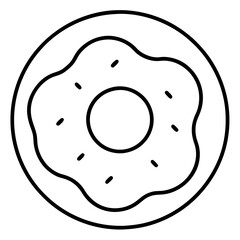 Donut Icon Vector Art