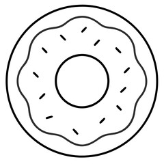 Donut Icon Vector Art