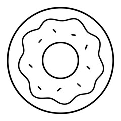 Donut Icon Vector Art