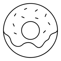 Donut Icon Vector Art