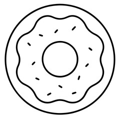 Donut Icon Vector Art